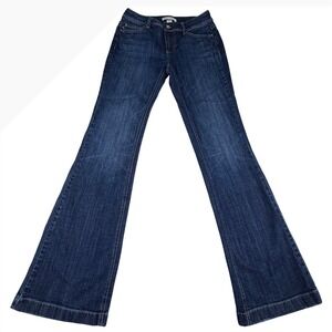 WHITE HOUSE BLACK MARKET BLANC Flare Jeans Dark Wash Women's Size 2R